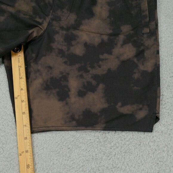 Stance Complex Hybrid Shorts Mens Medium Brown Tie-dye Performance - Picture 12 of 16